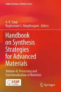 Handbook on Synthesis Strategies for Advanced Materials : Volume-II: Processing and Functionalization of Materials (Indian Institute of Metals Series)
