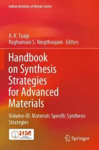 Handbook on Synthesis Strategies for Advanced Materials : Volume-III: Materials Specific Synthesis Strategies (Indian Institute of Metals Series)