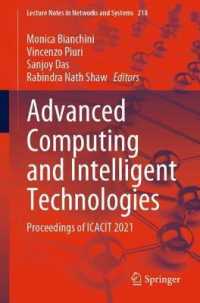 Advanced Computing and Intelligent Technologies : Proceedings of ICACIT 2021 (Lecture Notes in Networks and Systems)