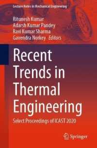 Recent Trends in Thermal Engineering : Select Proceedings of ICAST 2020 (Lecture Notes in Mechanical Engineering)
