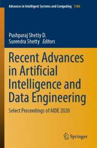 Recent Advances in Artificial Intelligence and Data Engineering : Select Proceedings of AIDE 2020 (Advances in Intelligent Systems and Computing)