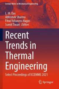 Recent Trends in Thermal Engineering : Select Proceedings of ICCEMME 2021 (Lecture Notes in Mechanical Engineering)