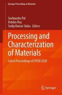Processing and Characterization of Materials : Select Proceedings of CPCM 2020 (Springer Proceedings in Materials)