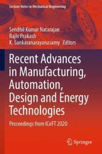 Recent Advances in Manufacturing, Automation, Design and Energy Technologies : Proceedings from ICoFT 2020 (Lecture Notes in Mechanical Engineering)