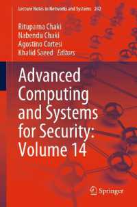 Advanced Computing and Systems for Security: Volume 14 (Lecture Notes in Networks and Systems)