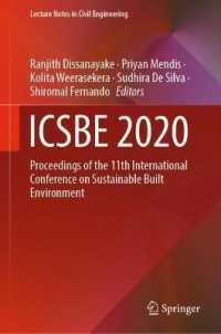 ICSBE 2020 : Proceedings of the 11th International Conference on Sustainable Built Environment (Lecture Notes in Civil Engineering)