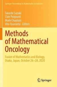 Methods of Mathematical Oncology : Fusion of Mathematics and Biology, Osaka, Japan, October 26–28, 2020 (Springer Proceedings in Mathematics & Statistics)