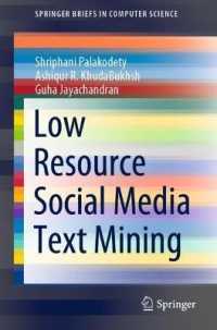 Low Resource Social Media Text Mining (Springerbriefs in Computer Science)
