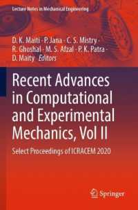 Recent Advances in Computational and Experimental Mechanics, Vol II : Select Proceedings of ICRACEM 2020 (Lecture Notes in Mechanical Engineering)