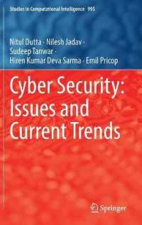 Cyber Security: Issues and Current Trends (Studies in Computational Intelligence)