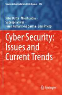 Cyber Security: Issues and Current Trends (Studies in Computational Intelligence)