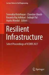 Resilient Infrastructure : Select Proceedings of VCDRR 2021 (Lecture Notes in Civil Engineering)
