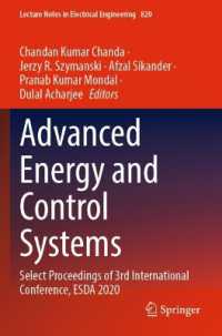 Advanced Energy and Control Systems : Select Proceedings of 3rd International Conference, ESDA 2020 (Lecture Notes in Electrical Engineering)