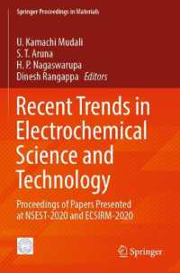 Recent Trends in Electrochemical Science and Technology : Proceedings of Papers Presented at NSEST-2020 and ECSIRM-2020 (Springer Proceedings in Materials)