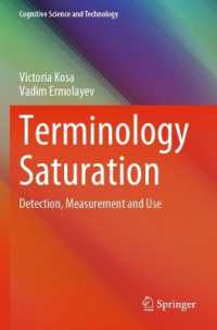 Terminology Saturation : Detection, Measurement and Use (Cognitive Science and Technology)