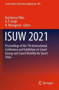 ISUW 2021 : Proceedings of the 7th International Conference and Exhibition on Smart Energy and Smart Mobility for Smart Cities (Lecture Notes in Electrical Engineering)