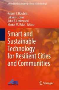 Smart and Sustainable Technology for Resilient Cities and Communities (Advances in Sustainability Science and Technology)