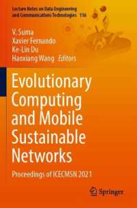 Evolutionary Computing and Mobile Sustainable Networks : Proceedings of ICECMSN 2021 (Lecture Notes on Data Engineering and Communications Technologies)