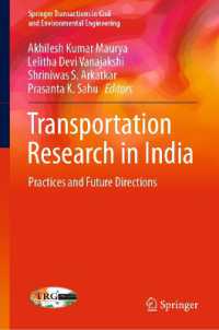 Transportation Research in India : Practices and Future Directions (Springer Transactions in Civil and Environmental Engineering)