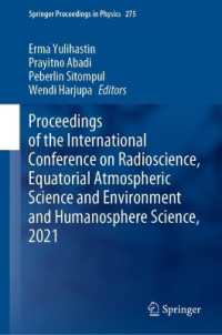 Proceedings of the International Conference on Radioscience, Equatorial Atmospheric Science and Environment and Humanosphere Science, 2021 (Springer Proceedings in Physics)