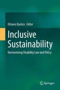 包含的持続可能性：障害者の法と政策の調和<br>Inclusive Sustainability : Harmonising Disability Law and Policy