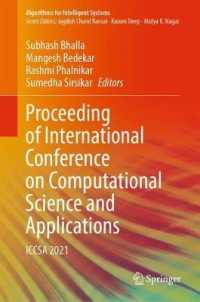 Proceeding of International Conference on Computational Science and Applications : ICCSA 2021 (Algorithms for Intelligent Systems)