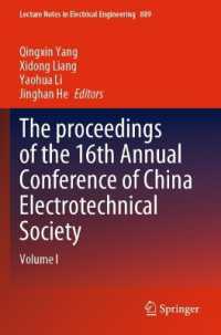 The proceedings of the 16th Annual Conference of China Electrotechnical Society : Volume I (Lecture Notes in Electrical Engineering)