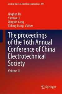 The proceedings of the 16th Annual Conference of China Electrotechnical Society : Volume III (Lecture Notes in Electrical Engineering)