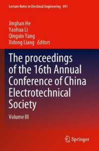 The proceedings of the 16th Annual Conference of China Electrotechnical Society : Volume III (Lecture Notes in Electrical Engineering)