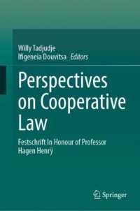 Perspectives on Cooperative Law : Festschrift in Honour of Professor Hagen Henrÿ