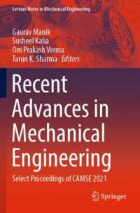 Recent Advances in Mechanical Engineering : Select Proceedings of CAMSE 2021 (Lecture Notes in Mechanical Engineering)