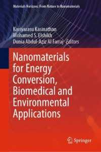 Nanomaterials for Energy Conversion, Biomedical and Environmental Applications (Materials Horizons: from Nature to Nanomaterials)