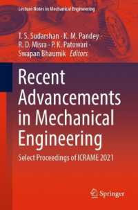 Recent Advancements in Mechanical Engineering : Select Proceedings of ICRAME 2021 (Lecture Notes in Mechanical Engineering)