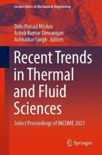 Recent Trends in Thermal and Fluid Sciences : Select Proceedings of INCOME 2021 (Lecture Notes in Mechanical Engineering)