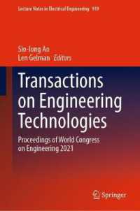 Transactions on Engineering Technologies : Proceedings of World Congress on Engineering 2021 (Lecture Notes in Electrical Engineering)