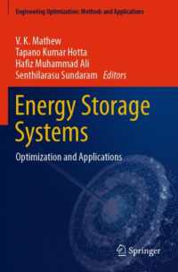 Energy Storage Systems : Optimization and Applications (Engineering Optimization: Methods and Applications)