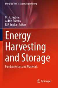 Energy Harvesting and Storage : Fundamentals and Materials (Energy Systems in Electrical Engineering)