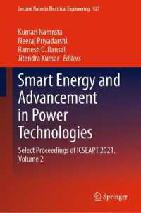Smart Energy and Advancement in Power Technologies : Select Proceedings of ICSEAPT 2021, Volume 2 (Lecture Notes in Electrical Engineering)