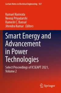 Smart Energy and Advancement in Power Technologies : Select Proceedings of ICSEAPT 2021, Volume 2 (Lecture Notes in Electrical Engineering)