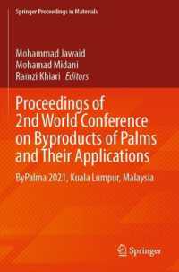Proceedings of 2nd World Conference on Byproducts of Palms and Their Applications : ByPalma 2021, Kuala Lumpur, Malaysia (Springer Proceedings in Materials)