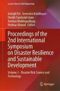 Proceedings of the 2nd International Symposium on Disaster Resilience and Sustainable Development : Volume 2 - Disaster Risk Science and Technology