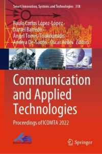 Communication and Applied Technologies : Proceedings of ICOMTA 2022 (Smart Innovation, Systems and Technologies)