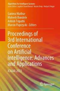 Proceedings of 3rd International Conference on Artificial Intelligence: Advances and Applications : ICAIAA 2022 (Algorithms for Intelligent Systems)