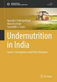 Undernutrition in India : Causes, Consequences and Policy Measures (Sustainable Development Goals Series)