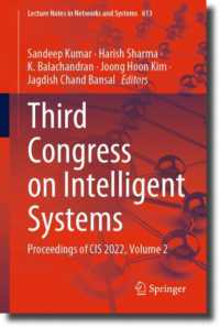 Third Congress on Intelligent Systems : Proceedings of CIS 2022, Volume 2 (Lecture Notes in Networks and Systems)