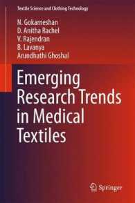 Emerging Research Trends in Medical Textiles (Textile Science and Clothing Technology)