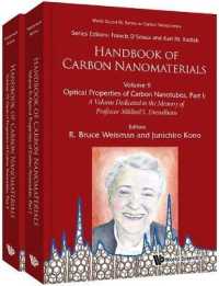 カーボンナノ材料ハンドブック（第９・１０巻）<br>Handbook of Carbon Nanomaterials (Volumes 9-10) (World Scientific Series on Asia-pacific Weather and Climate)