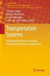 Transportation Systems : Managing Performance through Advanced Maintenance Engineering (Asset Analytics)