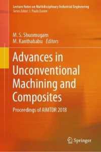 Advances in Unconventional Machining and Composites : Proceedings of AIMTDR 2018 (Lecture Notes on Multidisciplinary Industrial Engineering)