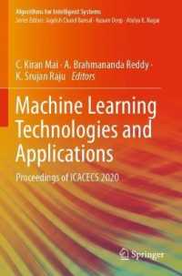 Machine Learning Technologies and Applications : Proceedings of ICACECS 2020 (Algorithms for Intelligent Systems)